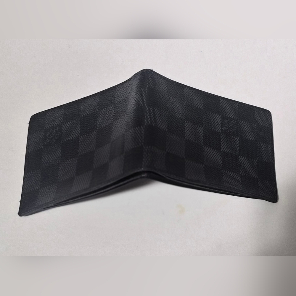 Louis Vuitton Slender Wallet, Damier Graphite PROOF OF AUTHENTICITY!